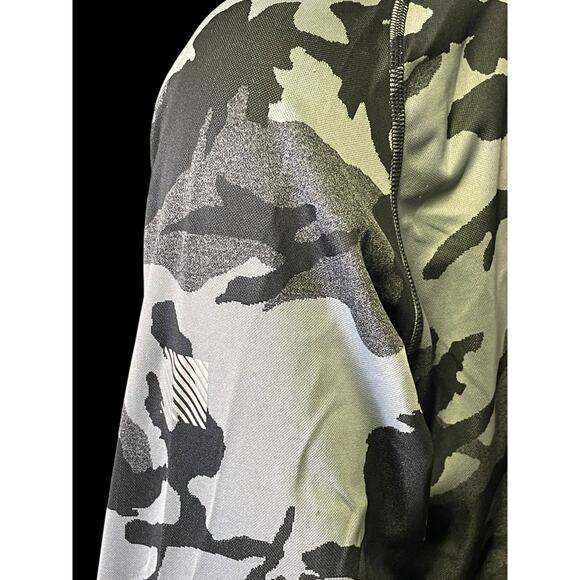 Nike Element Running Dri-Fit Gray Camo 1/4 Zip Pullover Sweatshirt Men Sz Large - Picture 8 of 9